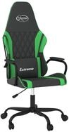 vidaXL Gaming-Stuhl, Gamer Stuhl Schwarz und Gr&uuml;n Kunstleder