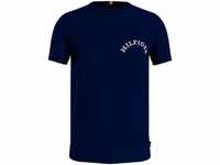 Tommy Hilfiger T-Shirt MONOTYPE BACK PRINT mit Logo-Druck auf der Brust, blau