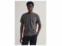 Gant T-Shirt Herren T-Shirt SHIELD Regular Fit (1-tlg) grau S