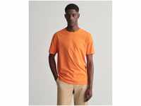 Gant T-Shirt REG SHIELD SS T-SHIRT mit Logostickerei auf der Brust, orange