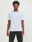 Rundhalsshirt JACK & JONES "JJEPAULOS TEE SS CREW NECK NOOS", Herren, Gr. XS, wei&szlig;,