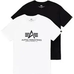 Alpha Industries Rundhalsshirt Basic T 2 Pack (Set, 2-tlg) schwarz M (48/50)