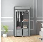 HOMCOM Stoffschrank Kleiderschrank mit 5 F&auml;chern (Garderobe, 1-St., Faltschrank)