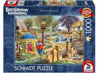 Schmidt Spiele Puzzle Benjamin Blümchen, Ein Tag im Neustädter Zoo, 1000