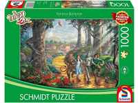 Schmidt Spiele Puzzle Wizard of Oz, Follow The YELLOW BRICK ROAD®, 1000...