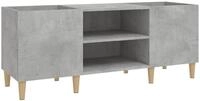 vidaXL TV-Schrank 121 x 38 x 48 cm Plattenschrank Betongrau 121x38x48 cm Spanplatte