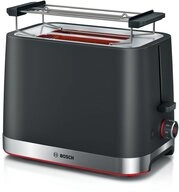 BOSCH Toaster Toaster TAT4M223 f&uuml;r 2 Scheiben, 950 W, Schwarz, mit...
