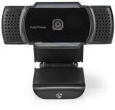 Nedis WCAM110BK Full HD-Webcam (2K Quad HD, Autofokus, Stereo-Mikrofone, ideal f&uuml;r