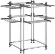 vidaXL W&auml;schest&auml;nder W&auml;schetrockner 107x107x120 cm Aluminium