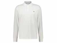 Gant Poloshirt REG SHIELD LS PIQUE RUGGER mit Logotickerei auf der Brust weiß S