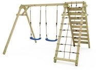 Wickey Doppelschaukel Smart Cliff &ndash; Kinderschaukel mit Kletterwand,...