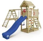 Wickey Spielturm RocketFlyer &ndash; Kletterger&uuml;st mit Kletteranbau, Rutsche &