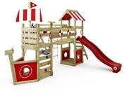 Wickey Spielturm StormFlyer &ndash; Kletterger&uuml;st in Schiffsoptik mit Rutsche &