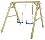 Wickey Doppelschaukel Sky Dancer Prime - Kinderschaukel mit Holzgestell & 2...
