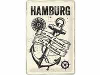 Nostalgic Art Hamburg Anchor/ Anker 20x30cm