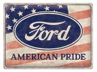 Nostalgic Art Ford American Pride US Flag Special Edition 40x30cm