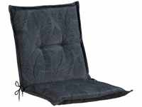 GO-DE Sesselauflage nieder 100x50cm Mischgewebe Dunkelgrau