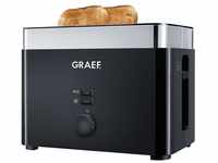 Graef Toaster TO 62, 2 Scheiben Toaster, schwarz, Brötchenaufsatz,...