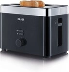 Graef Toaster Toaster TO62, 2 Schlitze, f&uuml;r 2 Scheiben, 888 W, integrierter