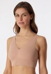 Schiesser Bustier Invisible Soft Microfaser, Lasercut-Abschl&uuml;sse, V-Ausschnitt