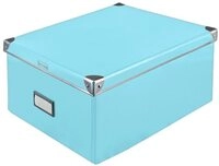 Idena Aufbewahrungsbox mit Deckel 36 x 28,2 x 17 cm t&uuml;rkis