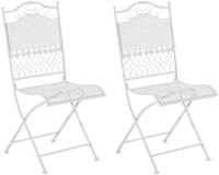 CLP Gartenstuhl Gartenst&uuml;hle Kiran (2er Set, 2 St), klappbar mit edlen...