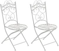 CLP Gartenstuhl Indra (2er Set), handgefertigter Eisenstuhl, Outdoor