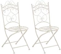 CLP Gartenstuhl Indra (2er Set), handgefertigter Eisenstuhl, Outdoor