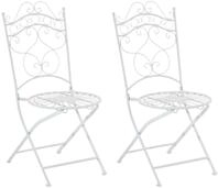 CLP Gartenstuhl Indra (2er Set, 2 St), handgefertigter Eisenstuhl, Outdoor