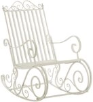 CLP Schaukelstuhl Smilla (1er, 1 St), lackiertes Eisen, im Jugendstil