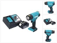 Makita Hei&szlig;luftgebl&auml;se DHG 180 RT1 Akku Hei&szlig;luftgebl&auml;se 18 V 550 &deg;C + 1x Akku