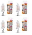 Osram LED-Leuchtmittel [4ER] LED Kerze Lampe CRI90, E14, 4 St., Kaltwei&szlig;...