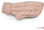 Wolters Hundepullover Strickpullover Zopf rosa 30cm Regul&auml;r