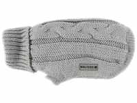Wolters Hundepullover Zopf-Strickpullover silber