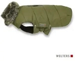 Wolters Hundemantel Parka mit Fellkragen olive 22 cm Brust&shy;umfang: 25 - 32 cm