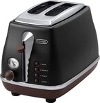 De'Longhi Toaster CTOV 2003.BK, 2 kurze Schlitze, 900 W