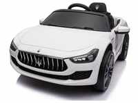 TPFLiving Elektro-Kinderauto Maserati Ghibli weiß