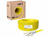 HB-DIGITAL CAT 7 Kabel 25m Installationskabel S/FTP AWG23 LSZH gelb...