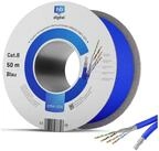 HB-DIGITAL CAT 8 Kabel Duplex Installationskabel S/FTP AWG22 LSZH Netzwerkkabel,