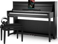 Classic Cantabile Digitalpiano UP-1 SM E-Piano Set - 88 gewichtete Tasten mit Graded