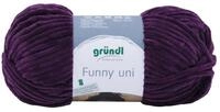 Gr&uuml;ndl Funny Chenille Wolle uni einfarbig zum Stricken H&auml;keln, Chenillegarn