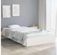 vidaXL Bettgestell 90 x 200 cm Bettgestell Massivholzbett Wei&szlig; 90x200 cm...