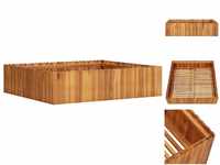 vidaXL Hochbeet Garten-Hochbeet 100 x 100 x 25 cm Massivholz Akazie Holz