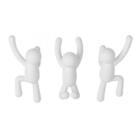 Umbra Garderobenhaken Garderobenhaken Buddy 3er Set wei&szlig;