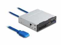 Delock 3.5″ SuperSpeed USB Card Reader 6 Slots + 1 x USB Typ-A Buchse