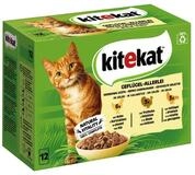 Kitekat Multipack Gefl&uuml;gel-Allerlei in Gelee 12 x 85 g - 4 St&uuml;ck, Nassfutter...