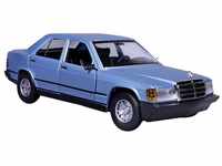 BBurago Mercedes 190E 1987, blau 1:24 (18-21103B)