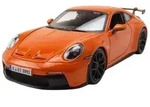 Bburago Modellauto Porsche 911 GT3 '21 (orange), Ma&szlig;stab 1:24, detailliertes...