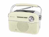 Soundmaster ® Retro-Radio mit Akku/Solarfeld Radio (Solarpanel)