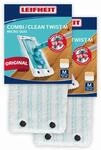 Leifheit Bundle Wischbezug CLEAN TWIST M / Combi M micro duo (2er Set) Wischbezug